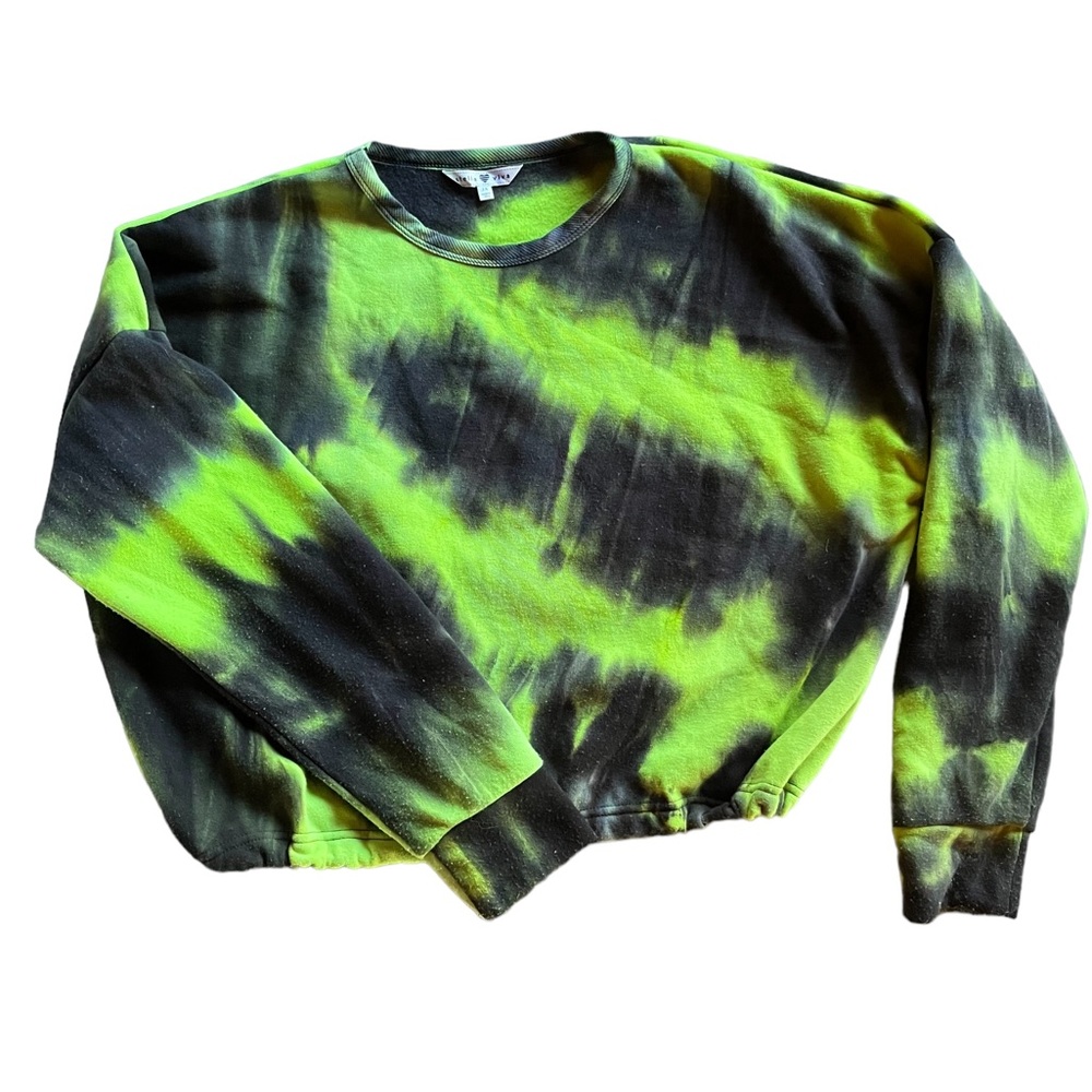 Neon green and black women’s sweatshirt